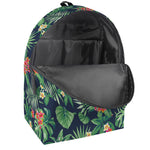 Hawaiian Tropical Leaves Pattern Print Backpack