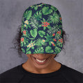 Hawaiian Tropical Leaves Pattern Print Baseball Cap