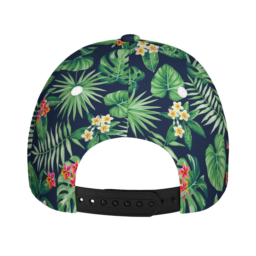 Hawaiian Tropical Leaves Pattern Print Baseball Cap