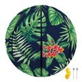 Hawaiian Tropical Leaves Pattern Print Basketball