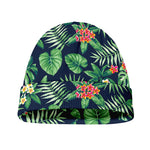 Hawaiian Tropical Leaves Pattern Print Beanie