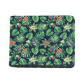 Hawaiian Tropical Leaves Pattern Print Bifold Wallet