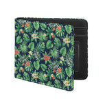 Hawaiian Tropical Leaves Pattern Print Bifold Wallet