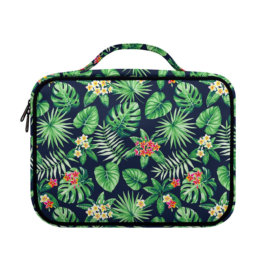 Hawaiian Tropical Leaves Pattern Print Briefcase Bible Bag