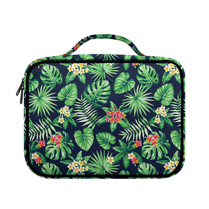 Hawaiian Tropical Leaves Pattern Print Briefcase Bible Bag
