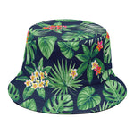 Hawaiian Tropical Leaves Pattern Print Bucket Hat