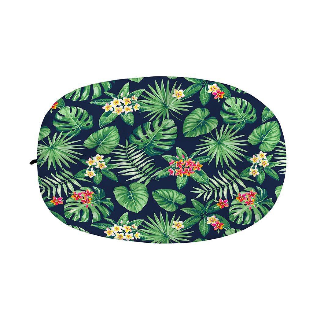 Hawaiian Tropical Leaves Pattern Print Car Side Mirror Covers