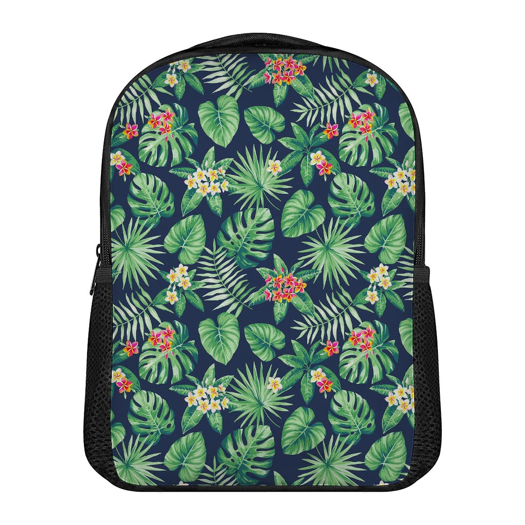 Hawaiian Tropical Leaves Pattern Print Casual Backpack