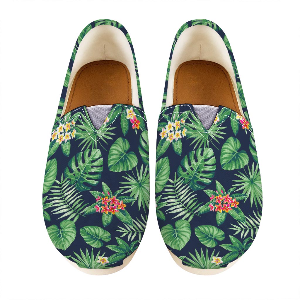 Hawaiian Tropical Leaves Pattern Print Casual Shoes