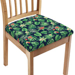 Hawaiian Tropical Leaves Pattern Print Chair Cushion Cover