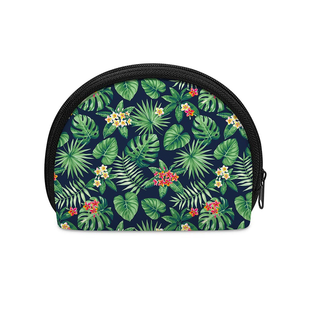 Hawaiian Tropical Leaves Pattern Print Coin Purse