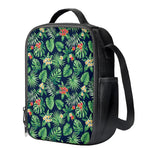 Hawaiian Tropical Leaves Pattern Print Crossbody Lunch Bag