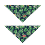 Hawaiian Tropical Leaves Pattern Print Dog Bandana