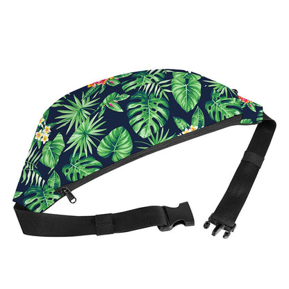 Hawaiian Tropical Leaves Pattern Print Fanny Pack