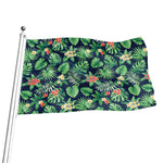 Hawaiian Tropical Leaves Pattern Print Flag