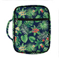 Hawaiian Tropical Leaves Pattern Print Front Pocket Bible Bag