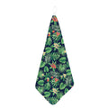 Hawaiian Tropical Leaves Pattern Print Hand Towel