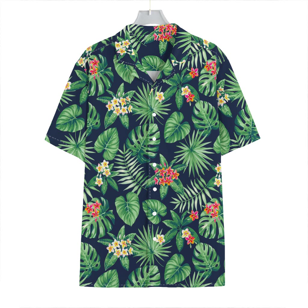Hawaiian Tropical Leaves Pattern Print Hawaiian Shirt