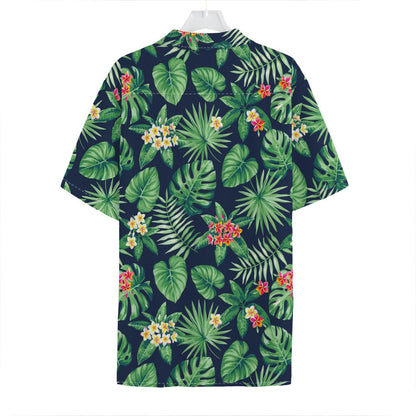 Hawaiian Tropical Leaves Pattern Print Hawaiian Shirt