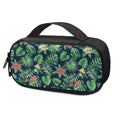 Hawaiian Tropical Leaves Pattern Print Portable Cooler Travel Case