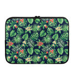 Hawaiian Tropical Leaves Pattern Print Laptop Sleeve