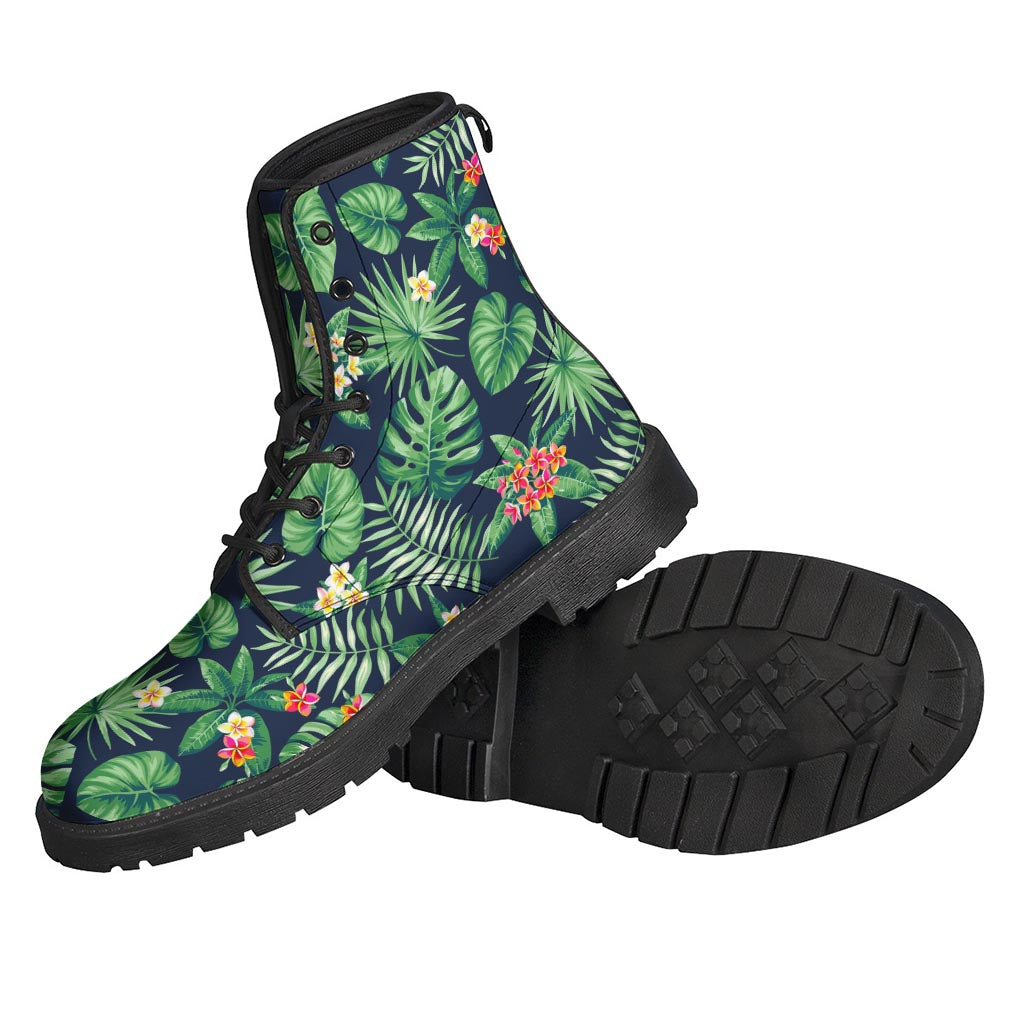 Hawaiian Tropical Leaves Pattern Print Backpack