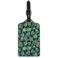 Hawaiian Tropical Leaves Pattern Print Luggage Tag