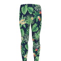 Hawaiian Tropical Leaves Pattern Print Men's Leggings