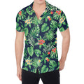 Hawaiian Tropical Leaves Pattern Print Men's Shirt