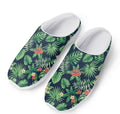 Hawaiian Tropical Leaves Pattern Print Mesh Casual Shoes
