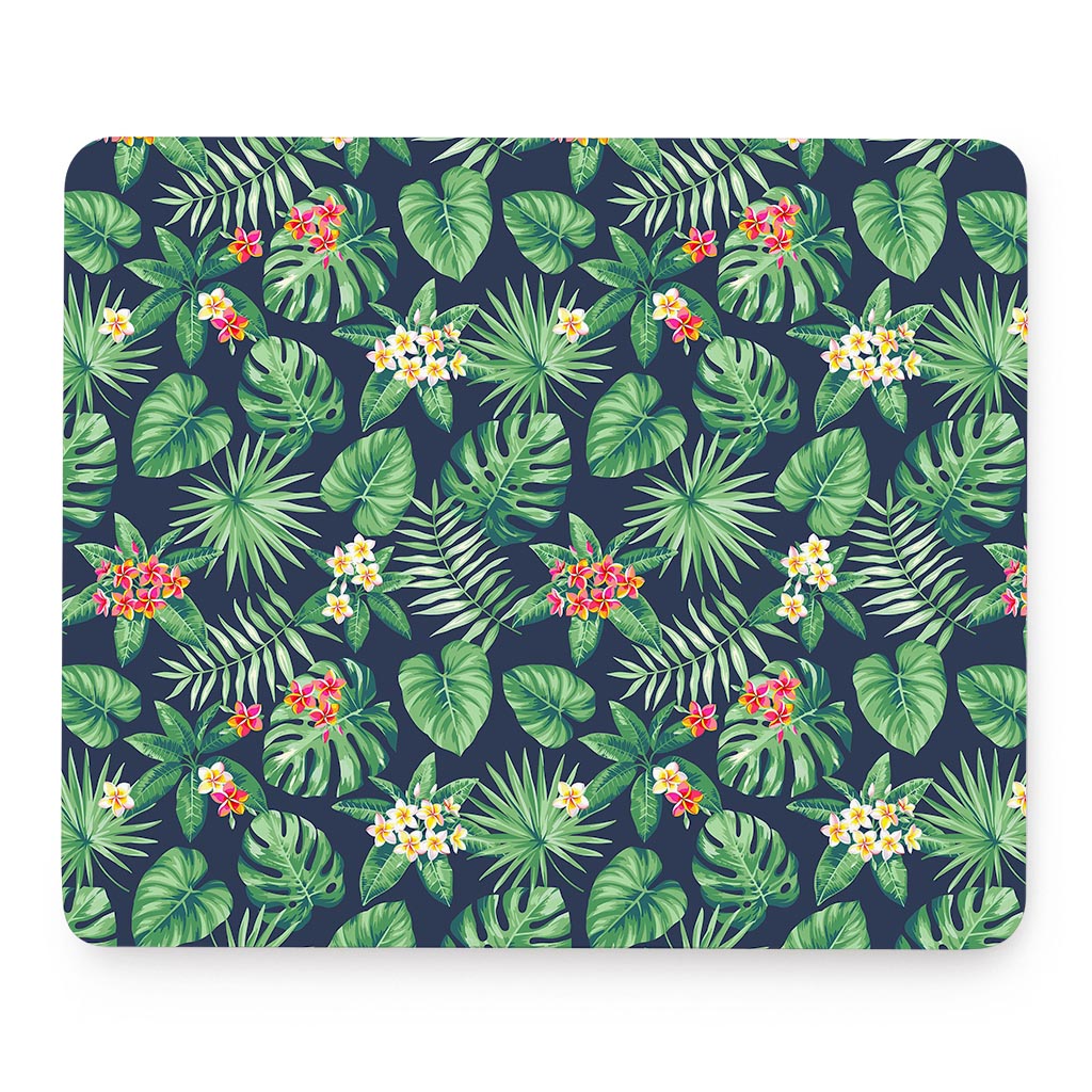 Hawaiian Tropical Leaves Pattern Print Mouse Pad