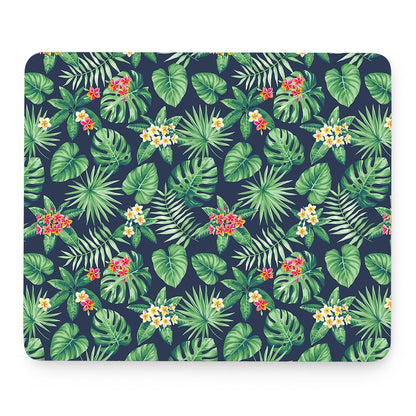 Hawaiian Tropical Leaves Pattern Print Mouse Pad