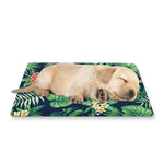 Hawaiian Tropical Leaves Pattern Print Pet Cooling Mat Cover