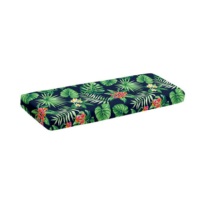 Hawaiian Tropical Leaves Pattern Print Piano Keyboard Cover