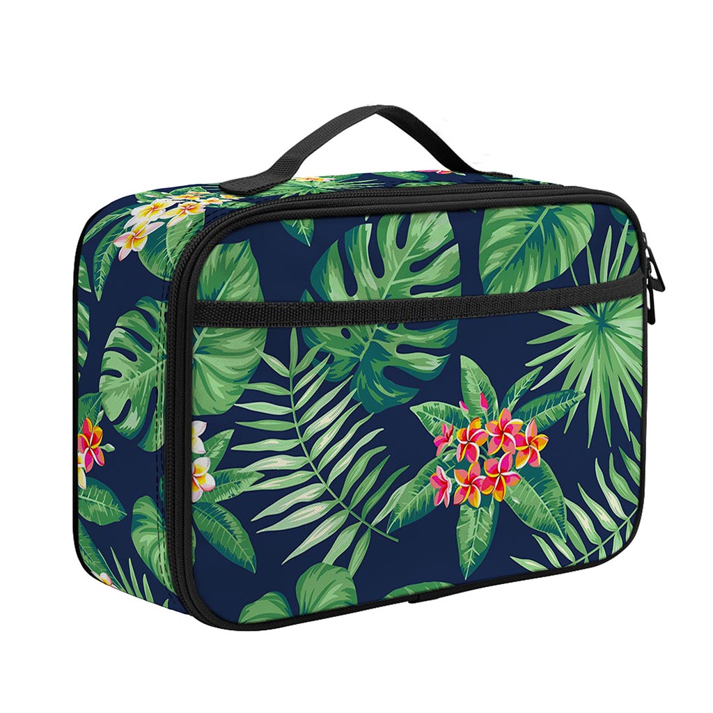 Hawaiian Tropical Leaves Pattern Print Portable Lunch Bag