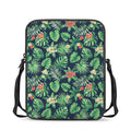 Hawaiian Tropical Leaves Pattern Print Rectangular Crossbody Bag