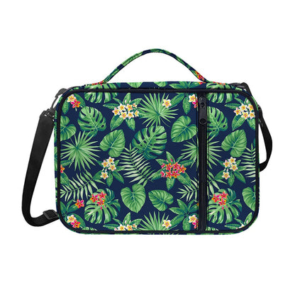 Hawaiian Tropical Leaves Pattern Print Shoulder Strap Bible Bag