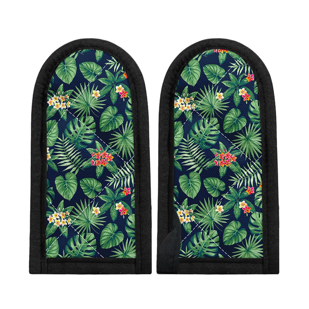 Hawaiian Tropical Leaves Pattern Print Skillet Handle Cover