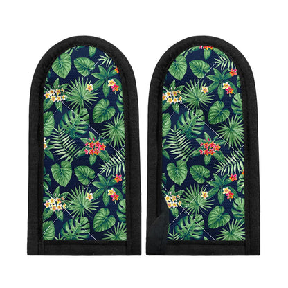 Hawaiian Tropical Leaves Pattern Print Skillet Handle Cover