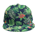 Hawaiian Tropical Leaves Pattern Print Snapback Cap