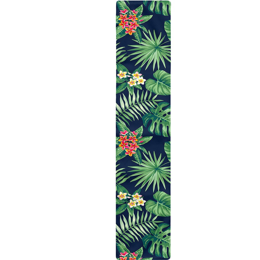 Hawaiian Tropical Leaves Pattern Print Table Runner