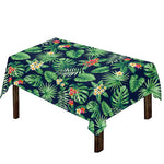 Hawaiian Tropical Leaves Pattern Print Tablecloth
