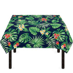 Hawaiian Tropical Leaves Pattern Print Tablecloth