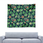 Hawaiian Tropical Leaves Pattern Print Tapestry
