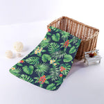 Hawaiian Tropical Leaves Pattern Print Towel