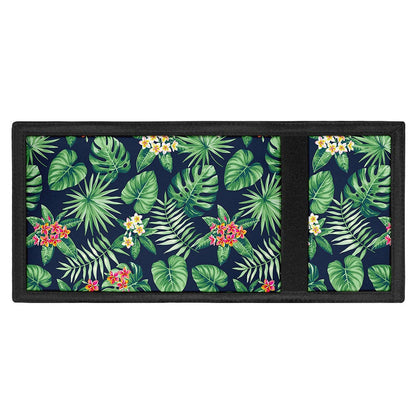 Hawaiian Tropical Leaves Pattern Print Trifold Wallet