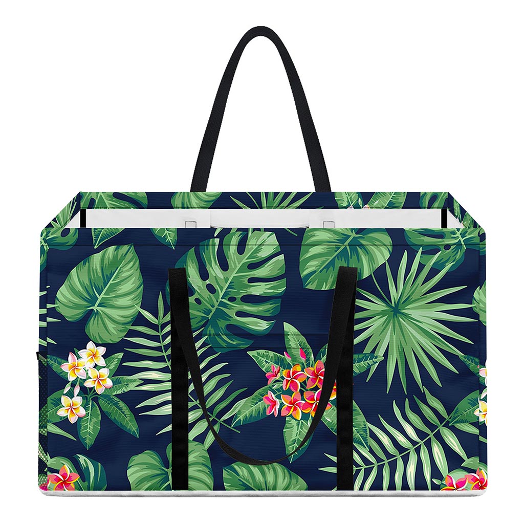 Hawaiian Tropical Leaves Pattern Print Utility Tote Bag