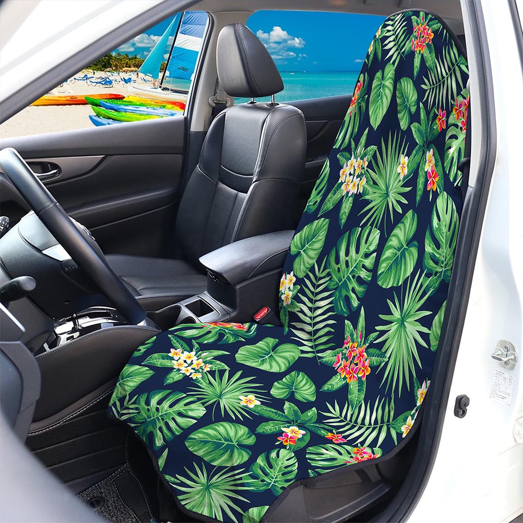 Hawaiian Tropical Leaves Pattern Print Waterproof Car Seat Cover