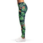 Hawaiian Tropical Leaves Pattern Print Women's Leggings