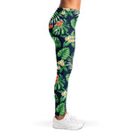 Hawaiian Tropical Leaves Pattern Print Women's Leggings